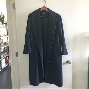 Vintage Kristen Blake Dark Blue Will Coat, Petite